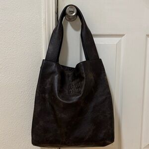 Miu Miu Napa Leather Hobo Bag